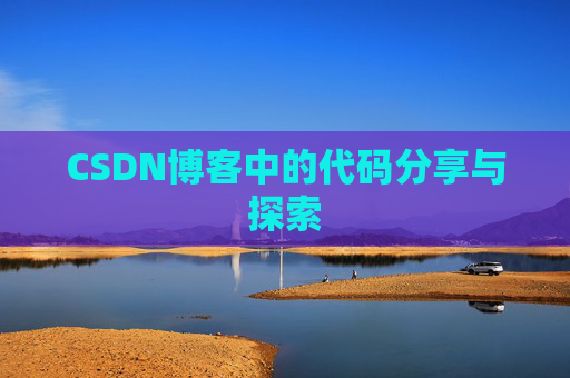 CSDN博客中的代码分享与探索